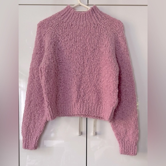 NWT Size S - Anthropologie Textured Mock-Neck Sweater (Made in Italy) - Picture 7 of 16